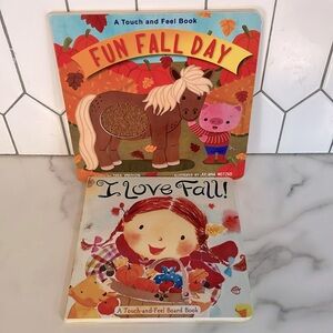 “Fun Fall Day” and “I Love Fall” Touch and Feel Board Books